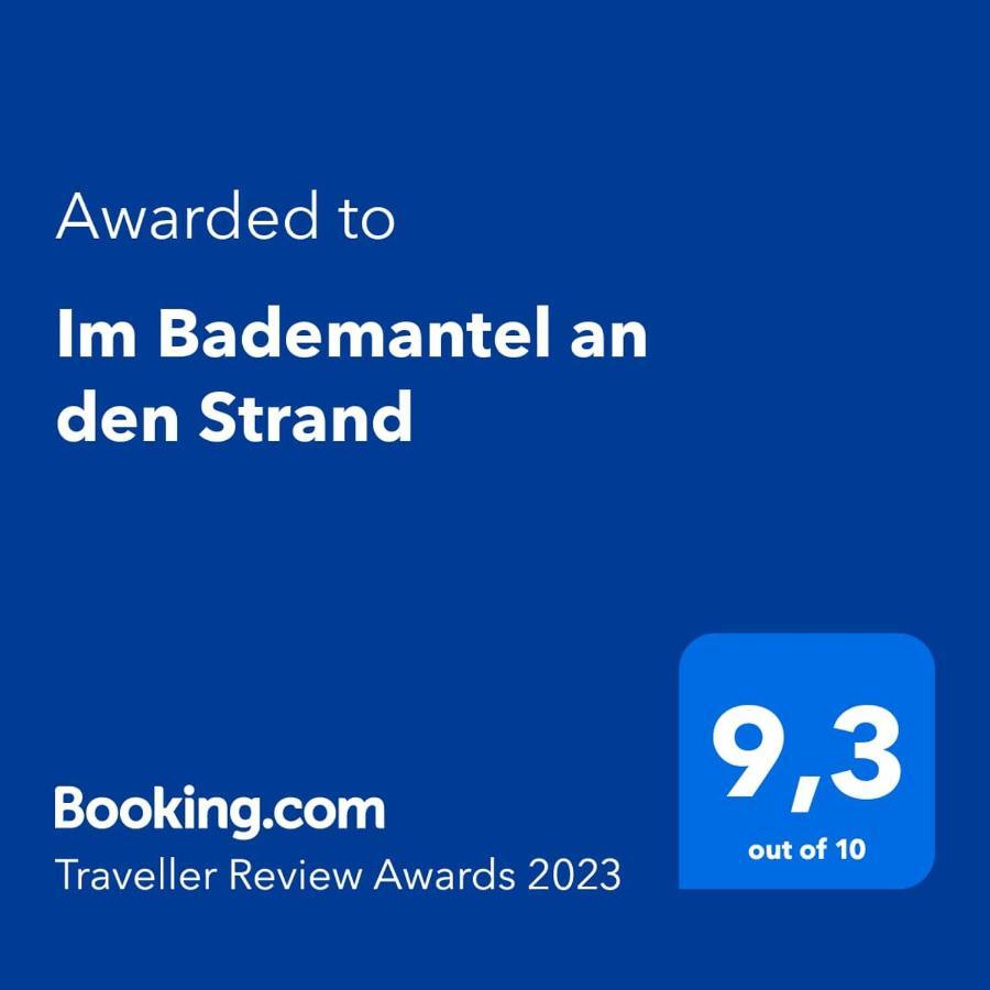 Im Bademantel An Den Strand Mit Terrasse Eckernförde Exterior foto